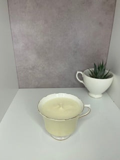 Sunny Tea Cup Candle – Small (Cinnamon Vanilla)