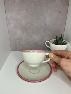 Cute Tea Cup &amp; Saucer Candle – Small (Lavender)